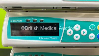 8 x B.Braun Infusomat Space Infusion Pumps (All Power Up and 1 x Faulty Screen - See Photos) *Stock Power Supply Used - Stock Power Supply Not Included* *RI* - 5