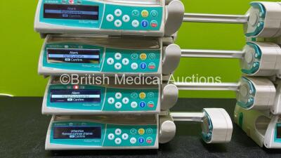 8 x B.Braun Perfusor Space Syringe Pumps with 5 x Power Supplies (All Power Up, 1 x Damaged Casing and 2 x Missing Batteries - See Photos) *RI* - 3