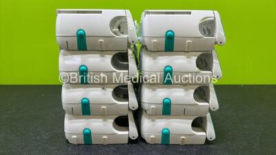 8 x B.Braun Perfusor Space Syringe Pumps with 5 x Power Supplies (All Power Up, 1 x Damaged Casing and 2 x Missing Batteries - See Photos) *RI* - 6