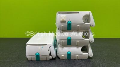 Job Lot Including 3 x B.Braun Perfusor Space Syringe Pumps (All Power Up, 1 x Damaged Case and 1 x Missing Battery - See Photo) with 3 x Power Supplies and 1 x B.Braun Infusomat Space Infusion Pump with 1 x Pole Clamp (Powers Up) *RI* - 6
