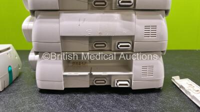Job Lot Including 3 x B.Braun Perfusor Space Syringe Pumps (All Power Up, 1 x Damaged Case and 1 x Missing Battery - See Photo) with 3 x Power Supplies and 1 x B.Braun Infusomat Space Infusion Pump with 1 x Pole Clamp (Powers Up) *RI* - 8