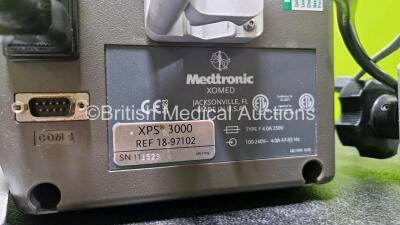 Medtronic Xomed XPS 3000 Surgical Console (Powers Up) with Endo-Scrub 2 Pump and Medtronic Xomed Footswitch - 6