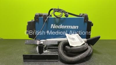 Nederman Portable Welding Filter 1000W *Mfd 2016* with Attachments (Untested Due to Missing Fuse - See Photo)