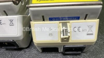 9 x McKinley 545 Bodyguard Epidural Infusion Pumps with 9 x Pump Chargers (8 x Power Up, 1 x No Power, 1 x Mark On Screen, 3 x Damaged Cases and 8 x Missing Batteries - See Photos) - 6