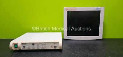 Job Lot Including 1 x Smith & Nephew 450P 3-CCD Digital Camera Control Unit (Powers Up) and 1 x Smith & Nephew Radiance National Display Systems Display Model SC-SX19-A1A11 (Untested Due to No Power Supply) *SN 05-80574 / AAE1201*