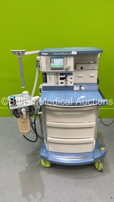 Drager Fabius GS Premium Anaesthesia Machine Version 3.22 - Total Running Hours 97053 Total Ventilator Hours 9121 with Bellows, Absorber and Hoses *Mfd 2009 * (Powers Up) *S/N ASAB-0007*