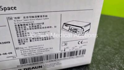 B.Braun Infusomat Space Infusion Pump *Mfd - 2019* (Like New In Box) with Power Supply *Power Supply Untested* - 5