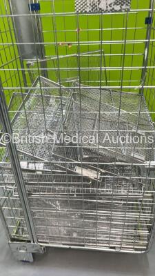 Cage of Metal Instrument Trays (Cage Not Included) - 3