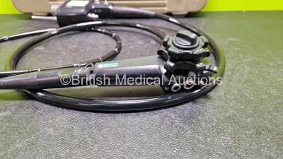 Pentax EG-2970K Video Gastroscope in Case - Engineer's Report : Optical System - Unable to Check, Angulation - No Fault Found, Insertion Tube - No Fault Found, Light Transmission - No Fault Found, Channels - No Fault Found, Leak Check - No Fault Found *SN - 5