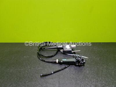 Pentax EG 2990i Video Gastroscope - Engineer's Report : Optical System - Unable to Check, Angulation - No Fault Found, Insertion Tube - Strained and Minor Crush, Light Transmission - No Fault Found, Channels - No Fault Found, Leak Check -No Fault Found *S