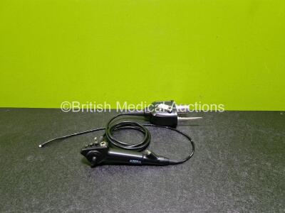 Pentax EB-1575K Bronchoscope - Engineer's Report : Optical System - Unable to Check, Angulation - No Fault Found, Insertion Tube - No Fault Found, Light Transmission - No Fault Found, Channels - No Fault Found, Leak Check - No Fault Found *SN 121222*
