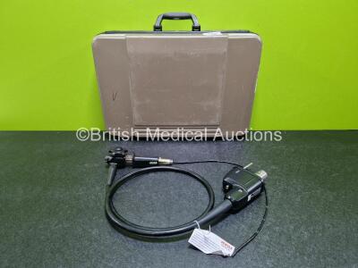 Pentax EE-1580K Bronchoscope in Case (Badly Dismantled) - Engineer's Report : Optical System - Intermittent, Angulation - No Fault Found, Insertion Tube - Partly Dismantled, Light Transmission - No Fault Found, Channels - No Fault Found, Leak Check - No F