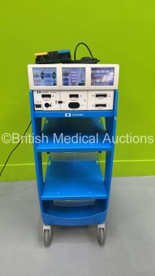 Covidien ForceTriad Electrosurgical / Diathermy Unit on Stand Version 3.60 with Dual Footswitch and Dome Footswitch (Powers Up) *S/N T4C40132EX*