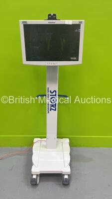 Storz WideView HD Monitor on Stand with Storz Zero Wire Receiver (Powers Up - Marks on Screen) *S/N 10-170151*