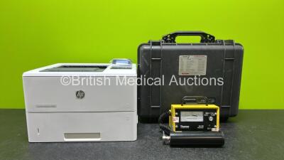 Mixed Lot Including 1 x Thermo Scientific Mini 900 Ratemeter with Probe PN MFG016 in Carry Case and 1 x HP LaserJet Enterprise M506 Printer (Powers Up)