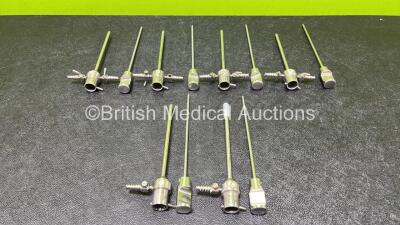 Job Lot Including 2 x Smith & Nephew Dyonics High-Flow Cannulas Ref 72200830, 4 x Smith & Nephew Dyonics High-Flow Cannulas Ref 72200829 and 6 x Dyonics Ref 4356 Obturators