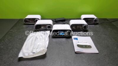 5 x Philips Respironics Dreamstation BiPAP ST30 GB Auto CPAPS (Like New In Box) with 5 x Philips Respironics Ref PR15 Tubing *Stock Photo*