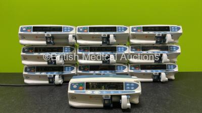 10 x CareFusion Alaris GH Syringe Pumps (All Power Up and 1 x Cracked Casing - See Photo)