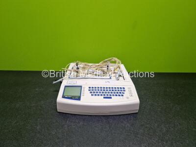 Mortara ELI 250c ECG Machine on Stand with 10 Lead ECG Leads (Powers Up) *SN 10253003163*