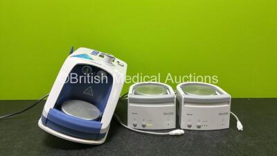 Job Lot Including 1 x Fisher & Paykel Airvo 2 Respiratory Humidifier Unit (Powers Up and Damaged Casing - See Photos) and 2 x Fisher & Paykel MR810AEK Respiratory Humidifier Units (1 x Powers Up and 1 x No Power) *SN 150915020458 / 150610012285 / 16100304