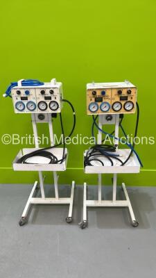 2 x Anetic Aid APT MK 3 Tourniquets on Stands with Hoses