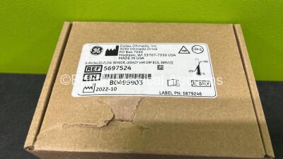 GE Datex-Ohmeda Flow Sensor REF 5697524 in Box (Sealed Box) *Mfd 2022* - 2