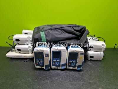 Mixed Lot Including 3 x Marsden Baby Weighing Scales, 8 x Henley Salter Aire Compressors (All with Damage) and 11 x Carefusion GP Plus Syringe Pumps (3 x Only in Photo) *cage*