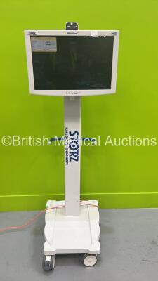 Storz WideView HD Monitor on Stand with Storz Zero Wire Receiver (Powers Up) *S/N 10-170175*