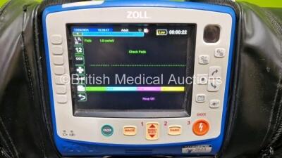 Zoll X Series Defibrillator / Monitor Application Version 02.34.05.00 (Powers Up and Passes Self Test) Including Pacer, ECG, SpO2, NIBP, CO2 and Printer Options with 3 x Sure Power 2 Li-Ion Batteries *SN AR16D018725* - 2