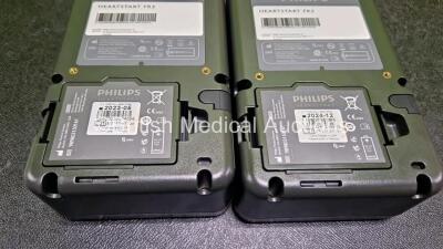 2 x Philips FR3 Defibrillators (Both Power Up) in Carry Case with 2 x LiMnO2 Batteries *Install Before - 2024 / 2023* **SN C16H00314 / C16H00022* - 4