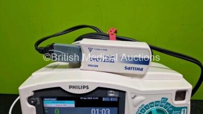 Philips Heartstart MRx Defibrillators (Powers Up) Including Pacer ,ECG and Printer Options with 1 x Philips M3725A Test Load and 1 x 3 Lead ECG Lead *SN US00581791* - 4