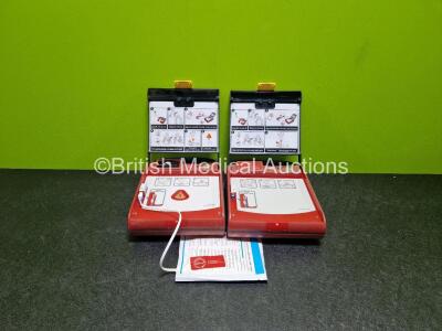 2 x CU Medical Systems IPAD AED Defibrillators (Both Power Up)