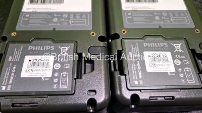 2 x Philips FR3 Defibrillators (Both Power Up) in Carry Case with 2 x LiMnO2 Batteries *Install Before - 2025 / 2025* **SN C16H-0016 / C16H-00079** - 5