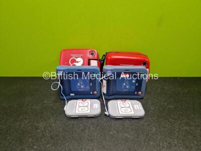 2 x Philips Heartstart FRx Defibrillators (Both Power Up) in Case with Smart Pads II Electrodes and 2 x M507A LiMnO2 Batteries *Install Before 2024 / 2024* **SN B10B01269 / B20H00061**